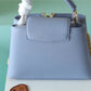 LV Capucines BB Taurillon Light Blue/ Beige For Women, Women’s Bags, Shoulder And Crossbody Bags 10.6in/27cm LV