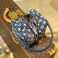 LV Square Bag Denim Jacquard Blue By Nicolas Ghesquiere For Women, WoBags 6.3in/16cm LV M59611