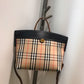 BB Small Vintage Check Society Top Handle Bag For Women, Bags 14.6in/37cm