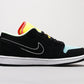 BL - AJ1 Black, blue and yellow stitching
