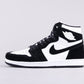BL - AJ1 horsehair black and white
