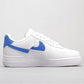 BL - AF1 White red blue snake pattern