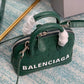 Balen Ville Mini Handbag In Dark Green, For Women,  Bags 4.7in/12cm