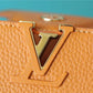 LV Capucines BB Taurillon Jaune Sunbeam For Women,  Shoulder And Crossbody Bags 27cm/10.6in LV 