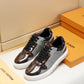 BL - LUV BLnogram Denim Brown And Gray Sneaker