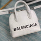Balen Ville Mini Handbag In White, For Women,  Bags 4.7in/12cm