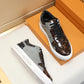 BL - LUV BLnogram Denim Brown And Gray Sneaker