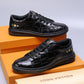 BL - LUV Alligator Black Sneaker