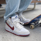 BL - Beige and red hook high top knight color matching