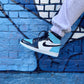 BL - AJ1 North Carolina Patent Leather