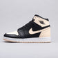 BL - AJ1 black pink toe women's shoes