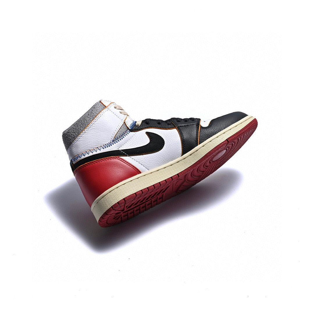 BL - Union x AJ1 High white and red stitching