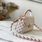 LV Croisette Damier Azur Canvas Pink For Women, WoHandbag, Shoulder And Crossbody Bags 9.8in/25cm LV N50053