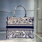 DI Medium Book Tote Blue, For Women, Women’s Handbags 14in/36cm CD M1296ZTDT_M808