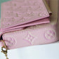 LV Pochette Felicie Monogram Empreinte Rose Poudre Pink For Women,  Shoulder And Crossbody Bags 21cm/8.3in LV M67856