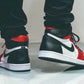BL - AJ1 satin snake print