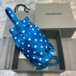Balen Le Cagole Medium Bucket Bag In Blue, For Women,  Bags 17.6in/45cm