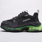 BL - Bla Triple S Black Green Sneaker