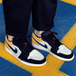 BL - AJ1 black and yellow toes
