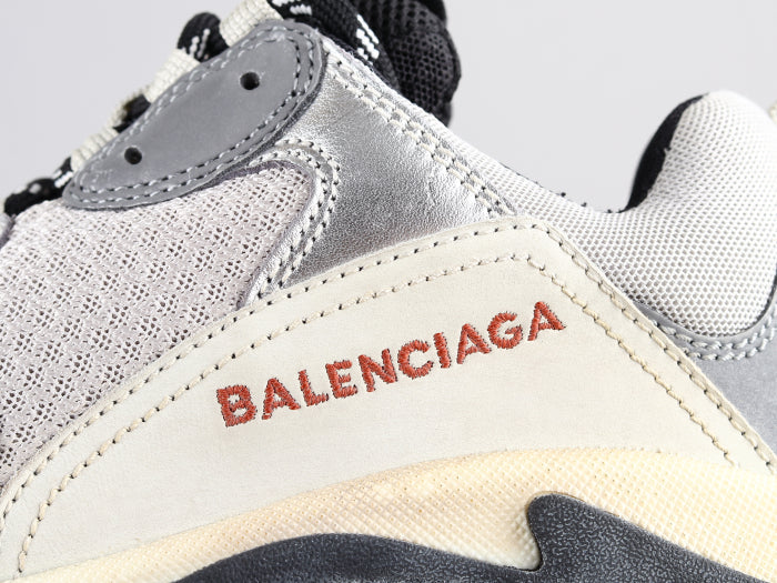 BL - Bla Triple S Red Silver Sneaker