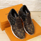 BL - LUV BLnogram Denim Brown Sneaker
