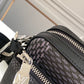 LV Trio Messenger Damier Graphite Black For Men, Bags, Shoulder And Crossbody Bags 9.8in/25cm LV N50017