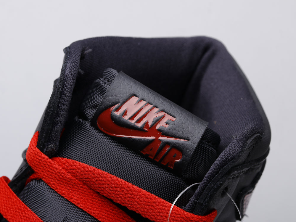 BL - AJ1 black and red silk