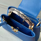 LV Woven Capucines Python Handle Bag 27cm Taurillon Leather Spring/Summer 2021 Collection N98388, Blue
