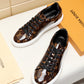 BL - LUV Low BLnogram Brown Breathable Sneaker