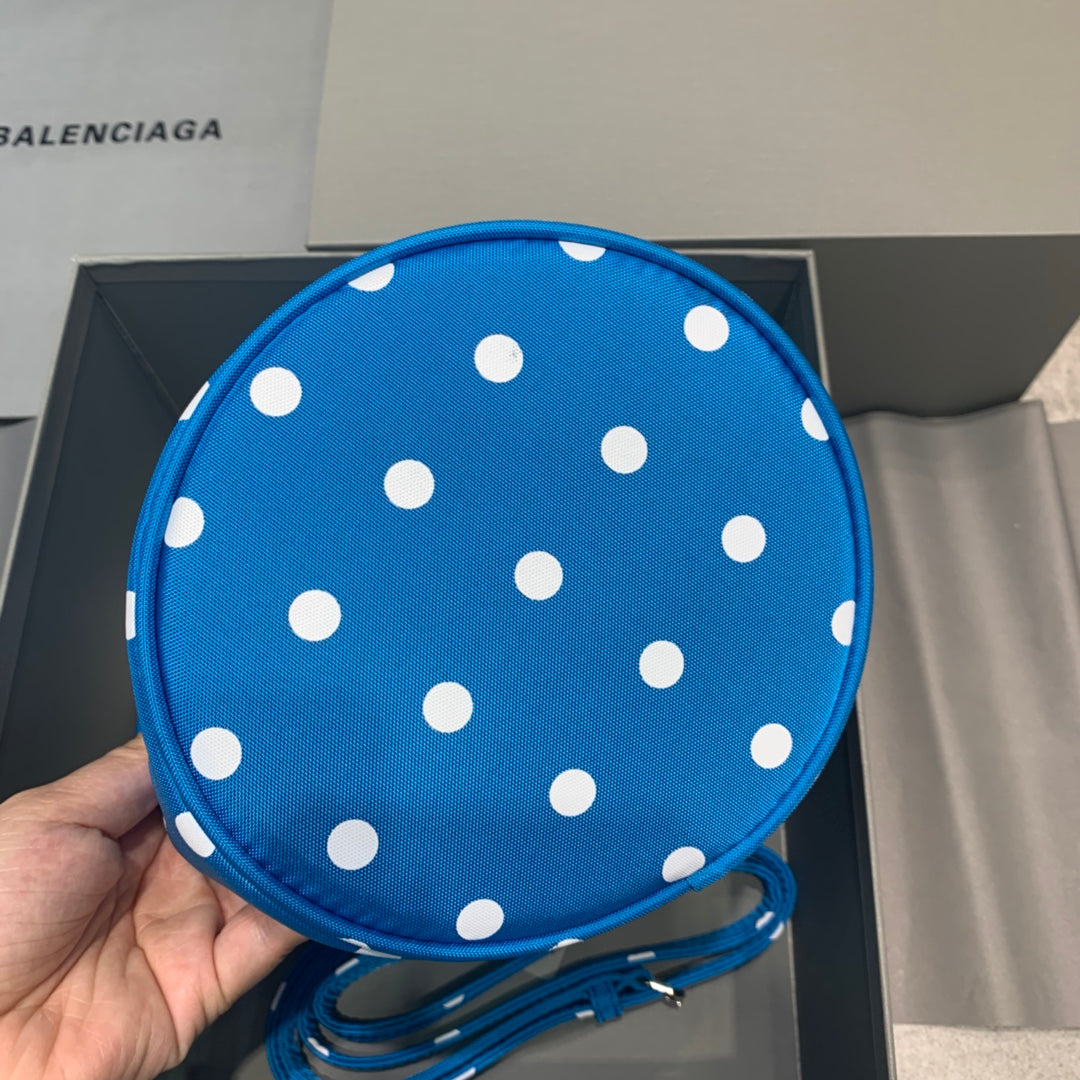 Balen Le Cagole Medium Bucket Bag In Blue, For Women,  Bags 11.8in/30cm