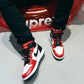 BL - AJ1 satin snake print
