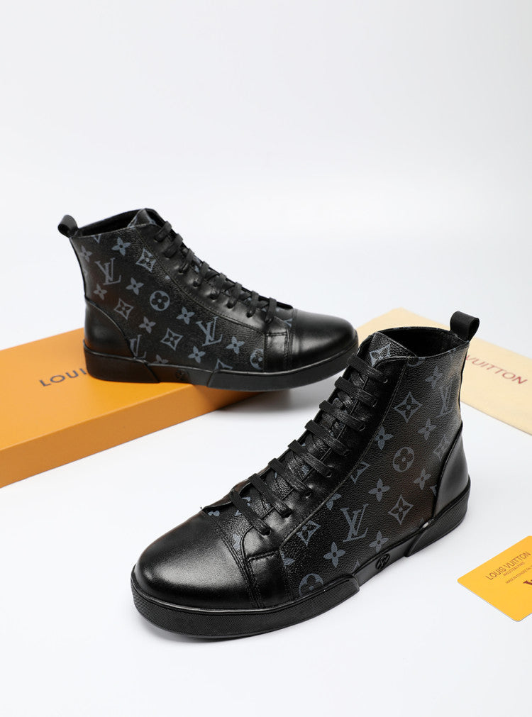 BL - LUV High BLnogram Black Boot Sneaker