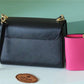 LV Twist MM Bag, Shoulder and Cross Body Bags For Women Black / Fuchsia 9.1in/23cm LV M59885