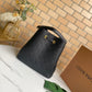 LV NeoNoe MM Bucket Bag Monogram Empreinte Black For Women, Women’s Handbags, Shoulder Bags 10.2in/26cm LV M45256