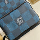LV Campus Backpack Damier Graphite 3D Canvas Blue For Men, Bags 39cm LV N50008