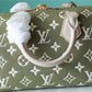 LV Speedy Bandouliere 20 PM Monogram Empreinte Khaki Green / Beige / CreamFor Women,  Shoulder And Crossbody Bags 20.5cm/8.1in LV M46118