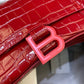Balen Hourglass Small Handbag In Red, For Women,  Bags 9in/23cm