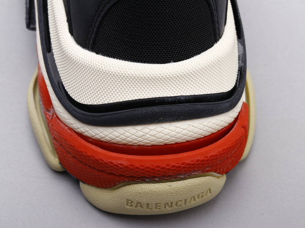 BL - Bla Triple S Black and Red Sneaker