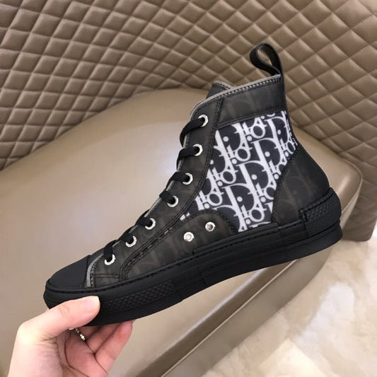 BL - DIR B23 Black HIGH-TOP SNEAKER