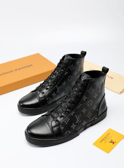 BL - LUV High BLnogram Black Boot Sneaker