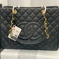 ChanelTote Bag Spring Collection Gold Toned Hardware Black For Women 13in/33cm