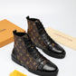 BL - LUV High BLnogram Brown Boot Sneaker