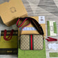 gg Ophidia gg Shoulder Bag Beige And Ebony gg Supreme Canvas For Women  9.2in/23cm gg 699439 9C2ST 8920