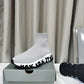 BL - Bla Speed Print Stretch Knit Sneakers