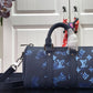 LV Keepall XS Monogram Watercolor Blue Canvas By Virgil Abloh For Men, Bags, Shoulder And Crossbody Bags 8.3in/21cm LV M57844