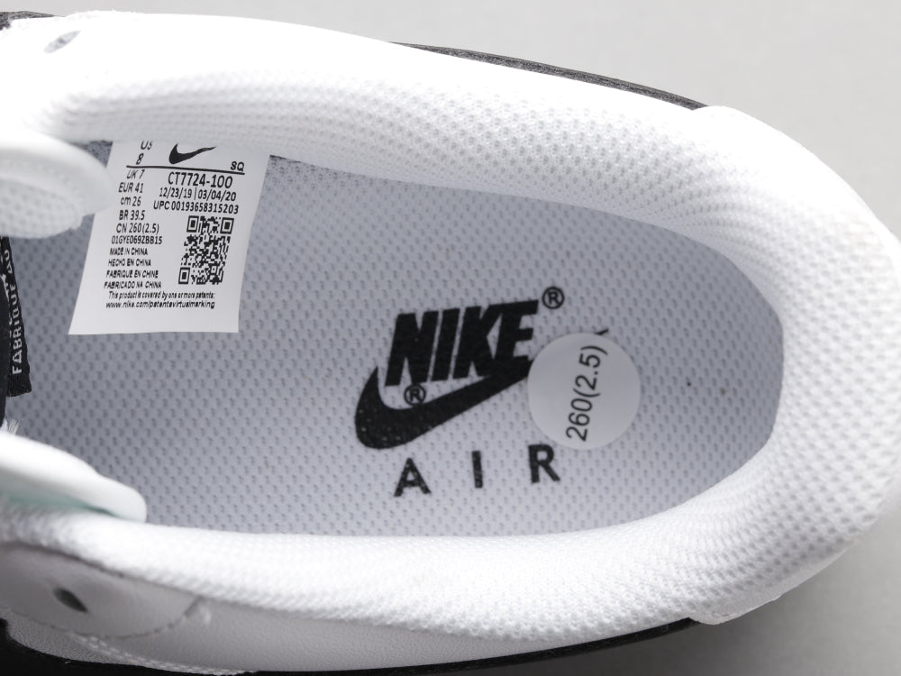 BL - AF1 White and black low gang