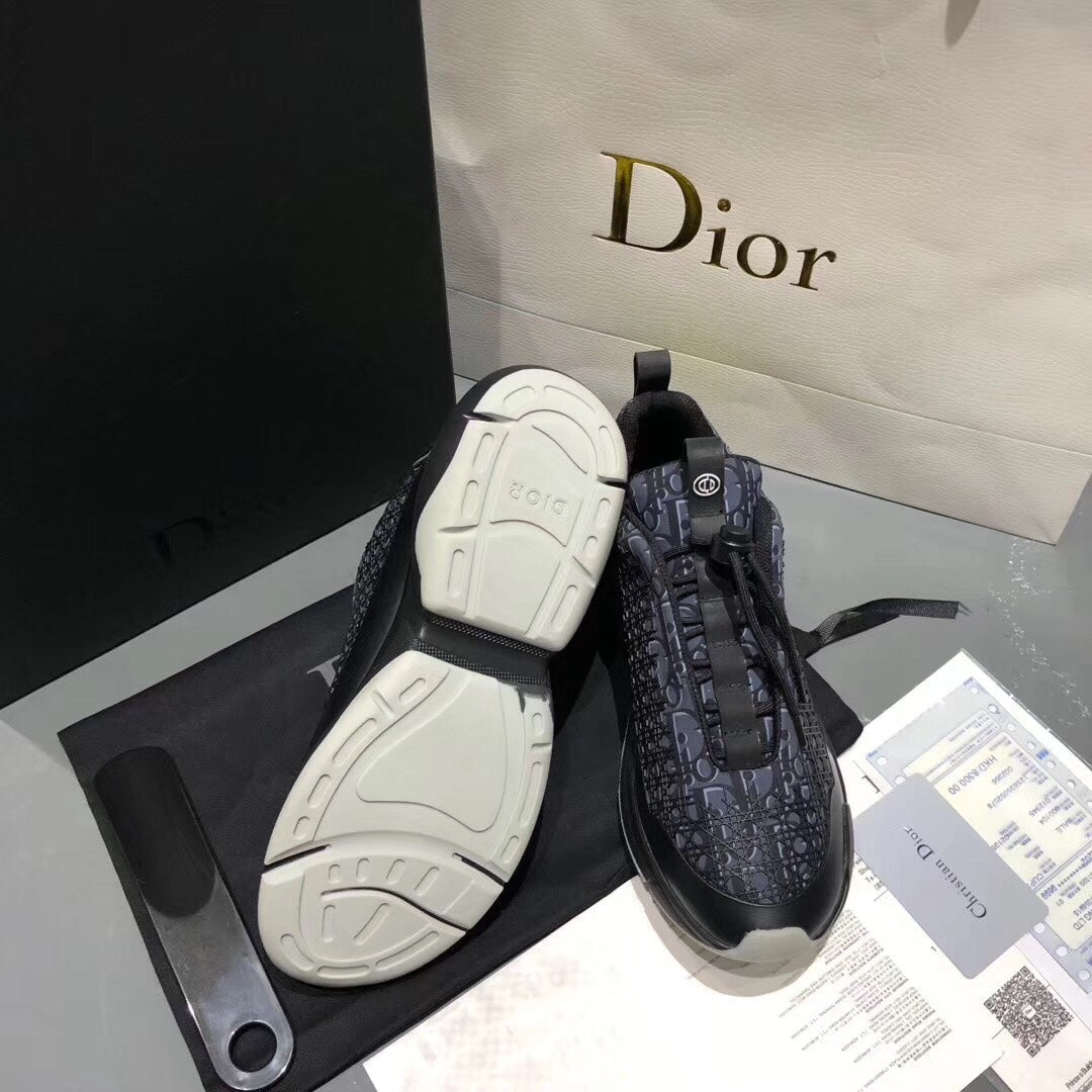BL - DIR B24 BLnogram Black Yellow Sneaker