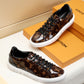 BL - LUV Low BLnogram Brown Breathable Sneaker
