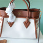 LV On My Side PM Bag Monogram Flower For Women 25cm/9.8 Inches Caramel Brown LV M59905