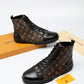 BL - LUV High BLnogram Brown Boot Sneaker